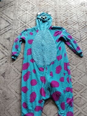Blue & Purple Monster Fleece Onesie